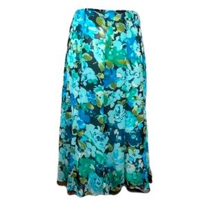 REQUIREMENTS Floral Grandma Bloomcore Y2k Vintage Mid-Calf Classic Skirt 14
